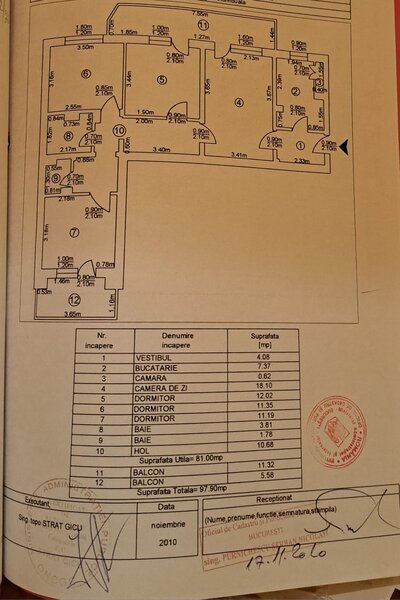 Iancului, 4 camere, 98 mp, semidecomandat, etaj 4, bloc reabilitat